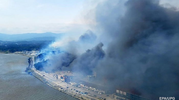 В Южной Корее возник масштабный лесной пожар (видео)
