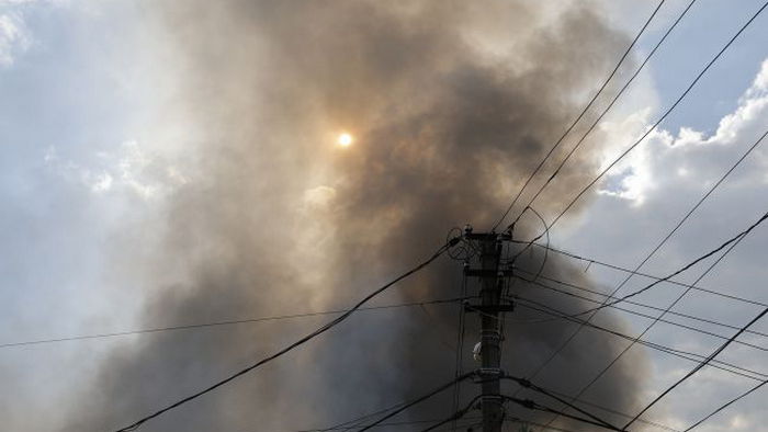 В Краснодарском крае РФ произошел пожар на нефтебазе