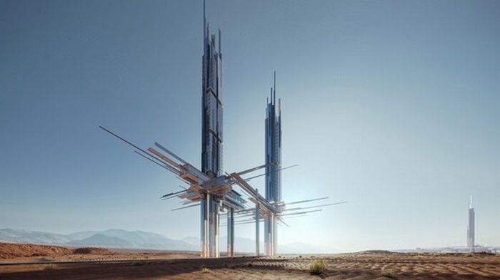 Архитекторы показали проект небоскребов в городе будущего (видео)