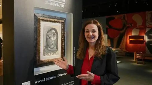 В Париже разыграли настоящую картину Пикассо: билет стоил 100 евро