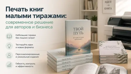 Печать книг малыми тиражами: современное решение для авторов и бизнеса