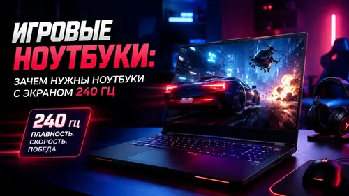 Игровые ноутбуки: зачем нужны ноутбуки с экраном 240 Гц