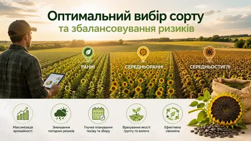 Оптимальний вибір сорту та збалансовування ризиків