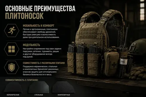 Основные преимущества плитоносок