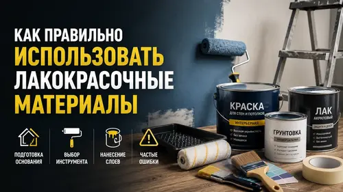 Как правильно использовать лакокрасочные материалы