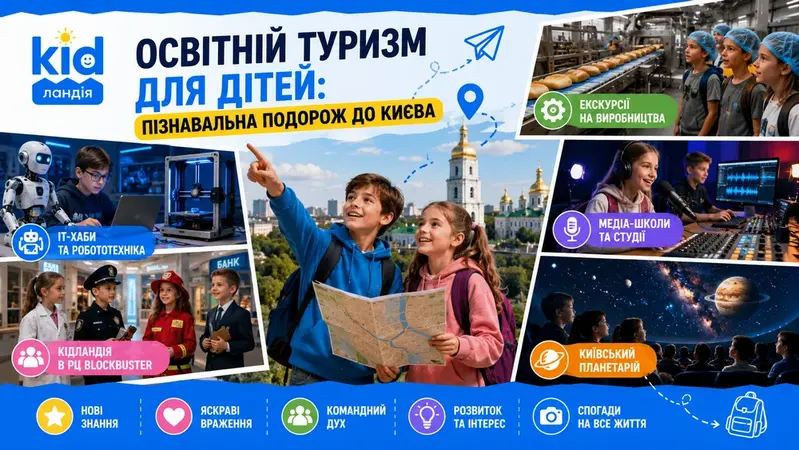 Освітній туризм для дітей: як організувати пізнавальну поїздку до Києва