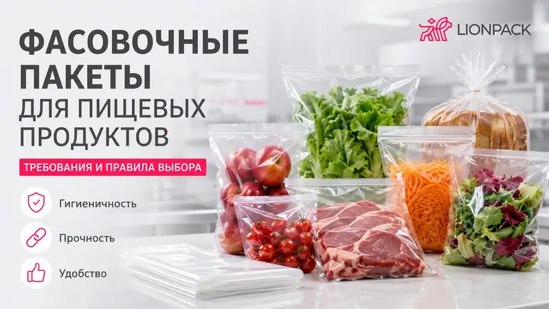 Фасовочные пакеты для пищевых продуктов: требования и правила выбора