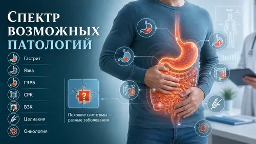спектр возможных патологий
