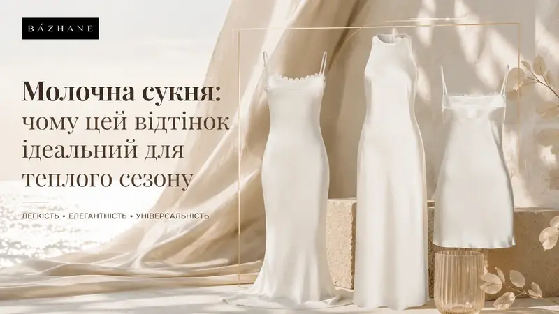 Молочна сукня: чому цей відтінок ідеальний для теплого сезону