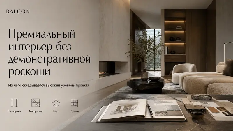 Премиальный интерьер без демонстративной роскоши: из чего складывается высо...