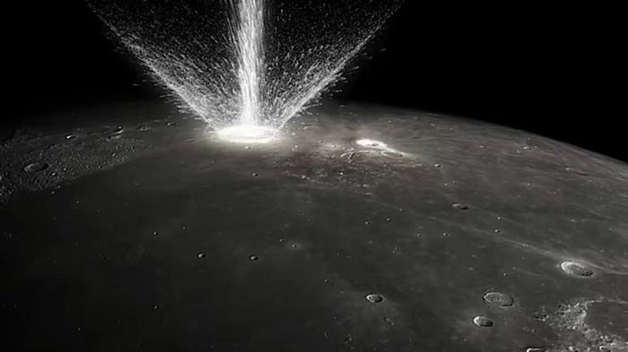 В день 2700 кг метеоритов. Симуляция показала, как космические камни бомбардируют Луну (видео)